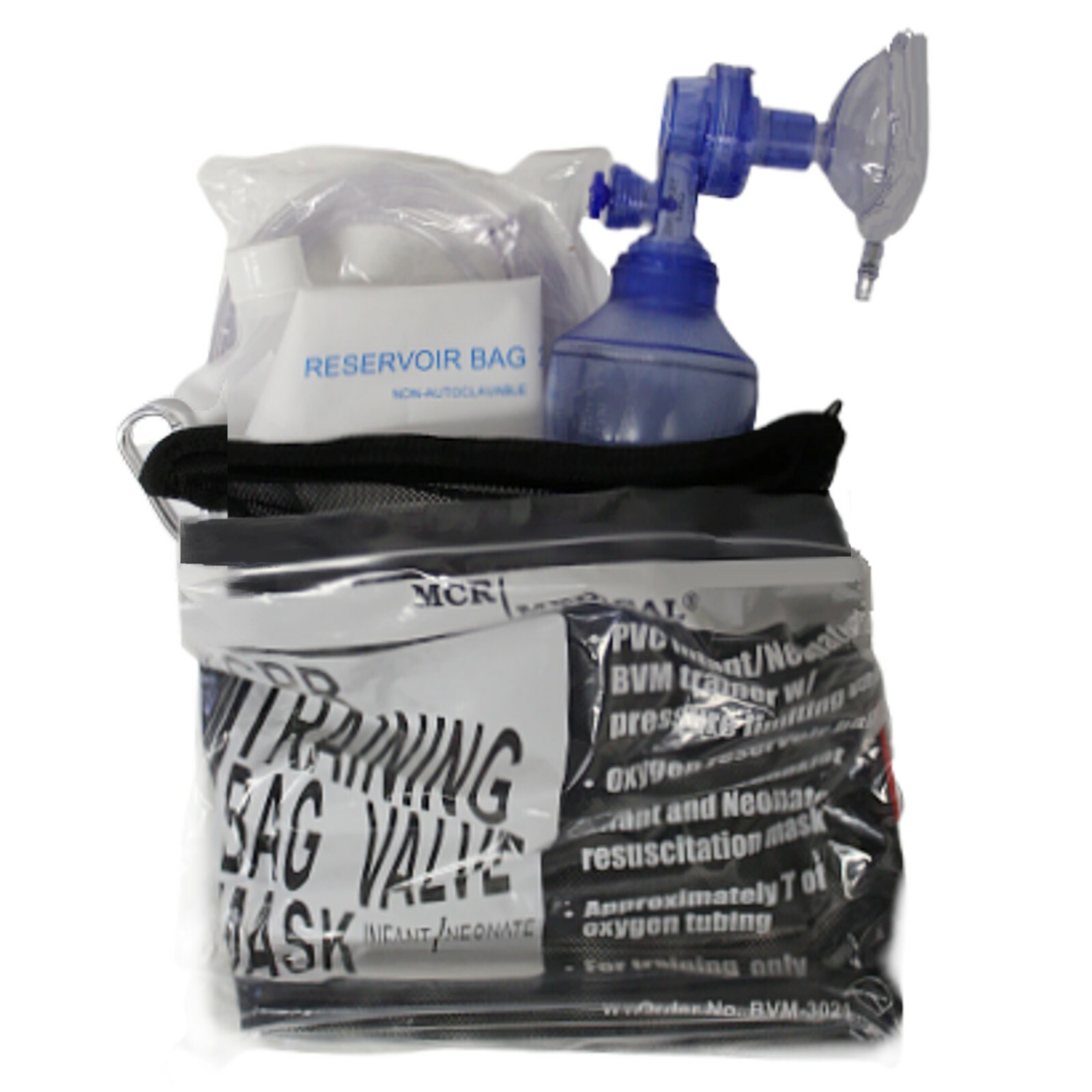 MCR Medical, Training Bag Valve Mask (BVM) in Reusable Mesh Bag, Infant