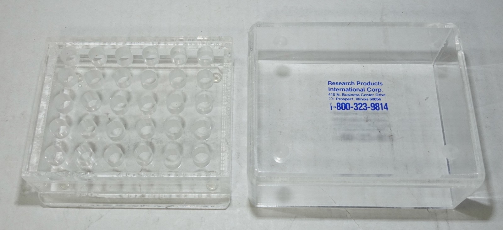 RPI Acrylic Beta Radiation Shielding & Storage, 3/8″ Thick for 1.5/2mL Tubes