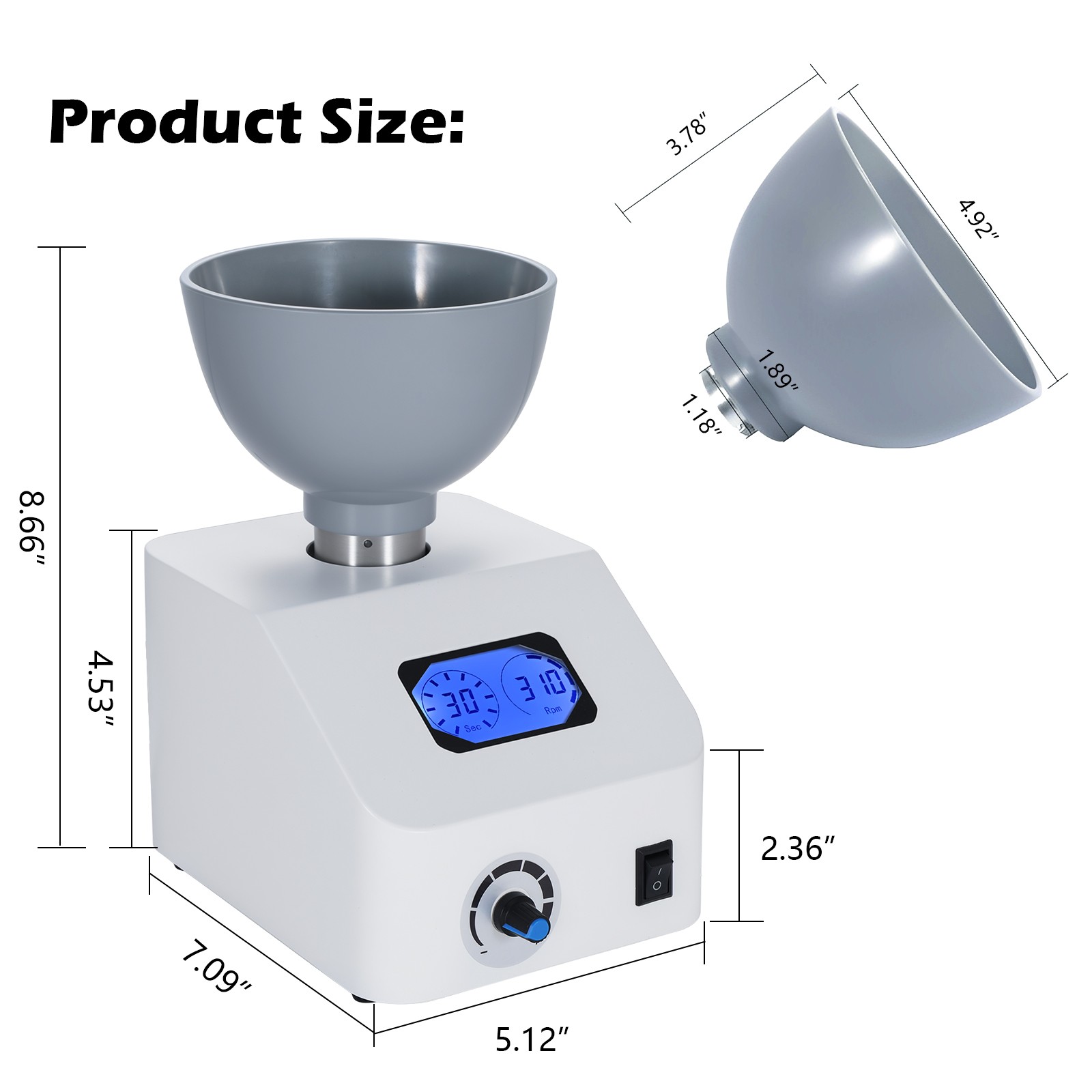 ALGINATE DENTAL MIXER LAB IMPRESSION MATERIAL 110V or 220V