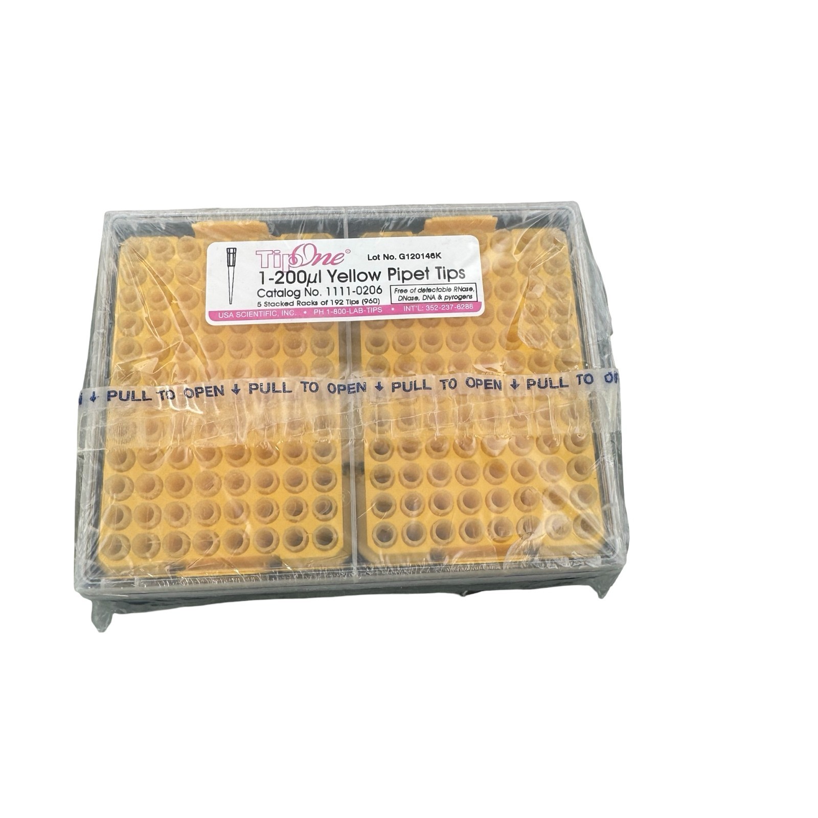 Usa Scientific 111-0206 Tip one 1-200ul Yellow Pipet Tips
