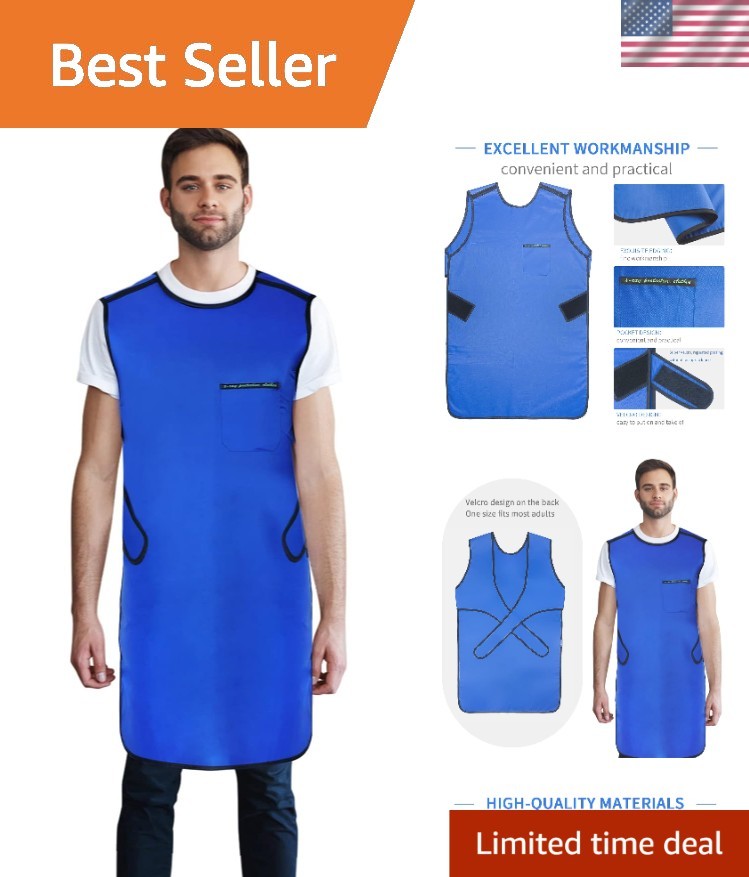 Versatile 0.35mmPb Safety Apron for Radiation Protection – Effortless Care & Fit