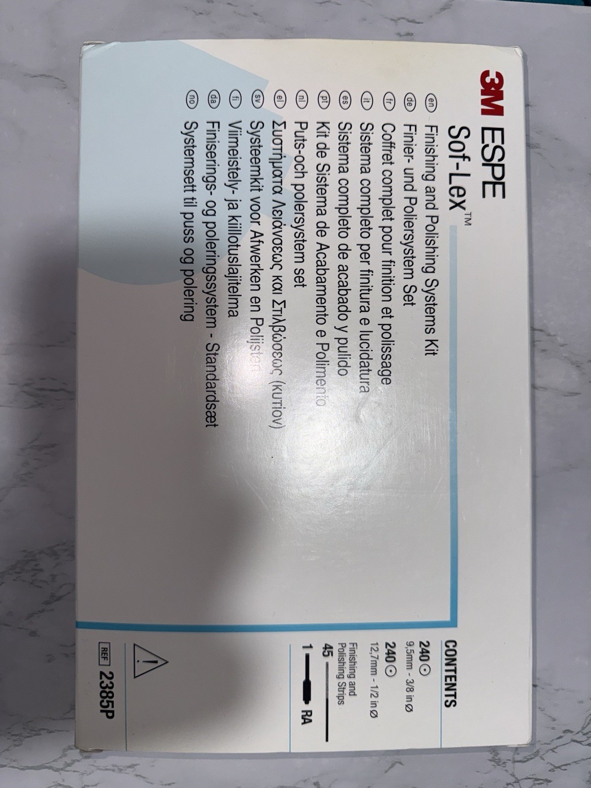 3M Sof Lex Finishing & Polishing System Kit (2385P) New- Open Box Never Used