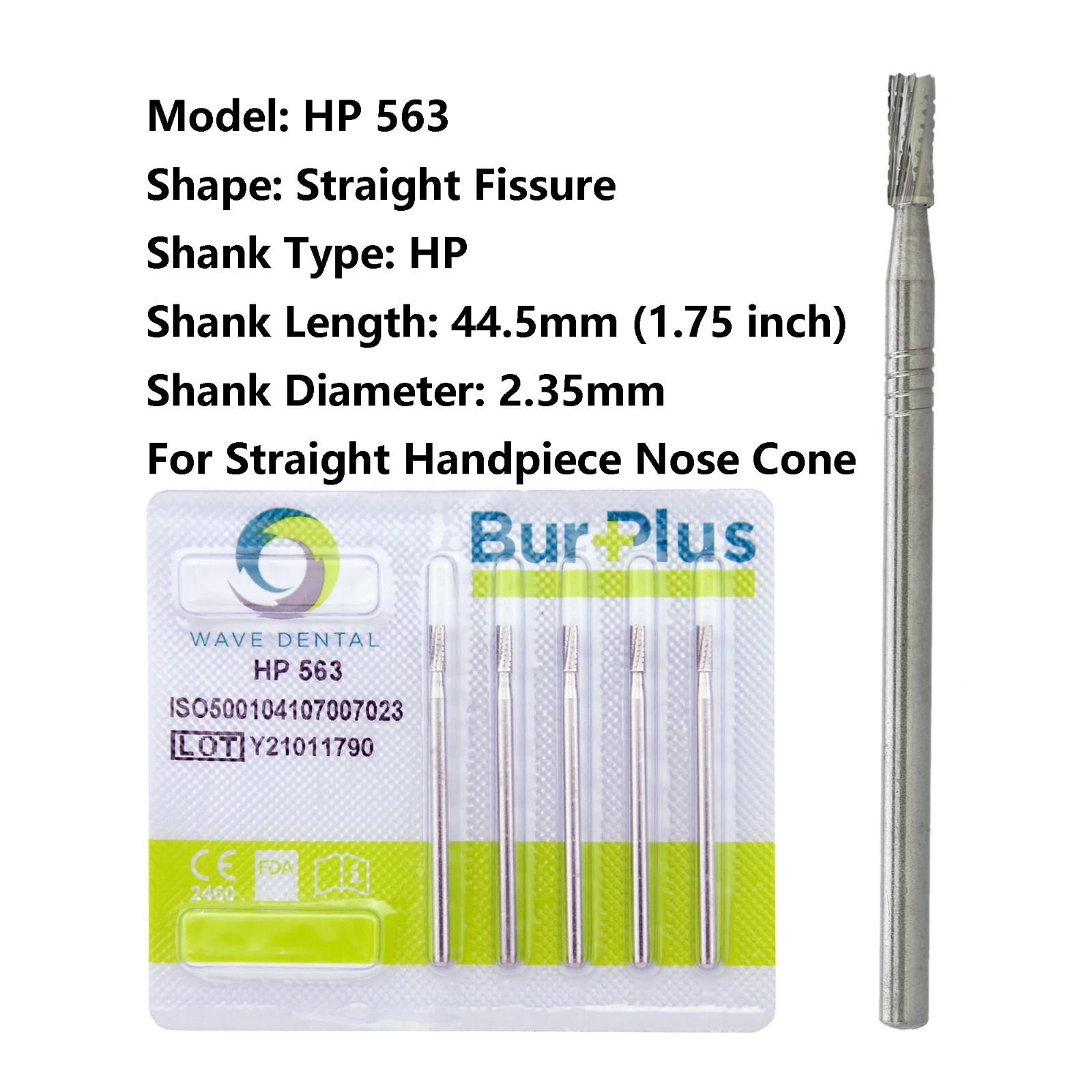 Wave Dental Surgical Burs for Straight Handpiece HP 555 556 557 558 559 560 563