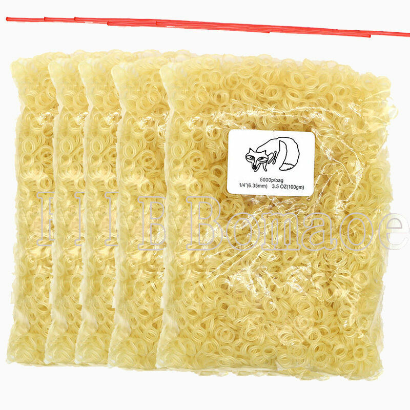 5×Dental Orthodontic Rubber Rings Elastic band Fox (Force 3.5,1/4» ) 5000/bag