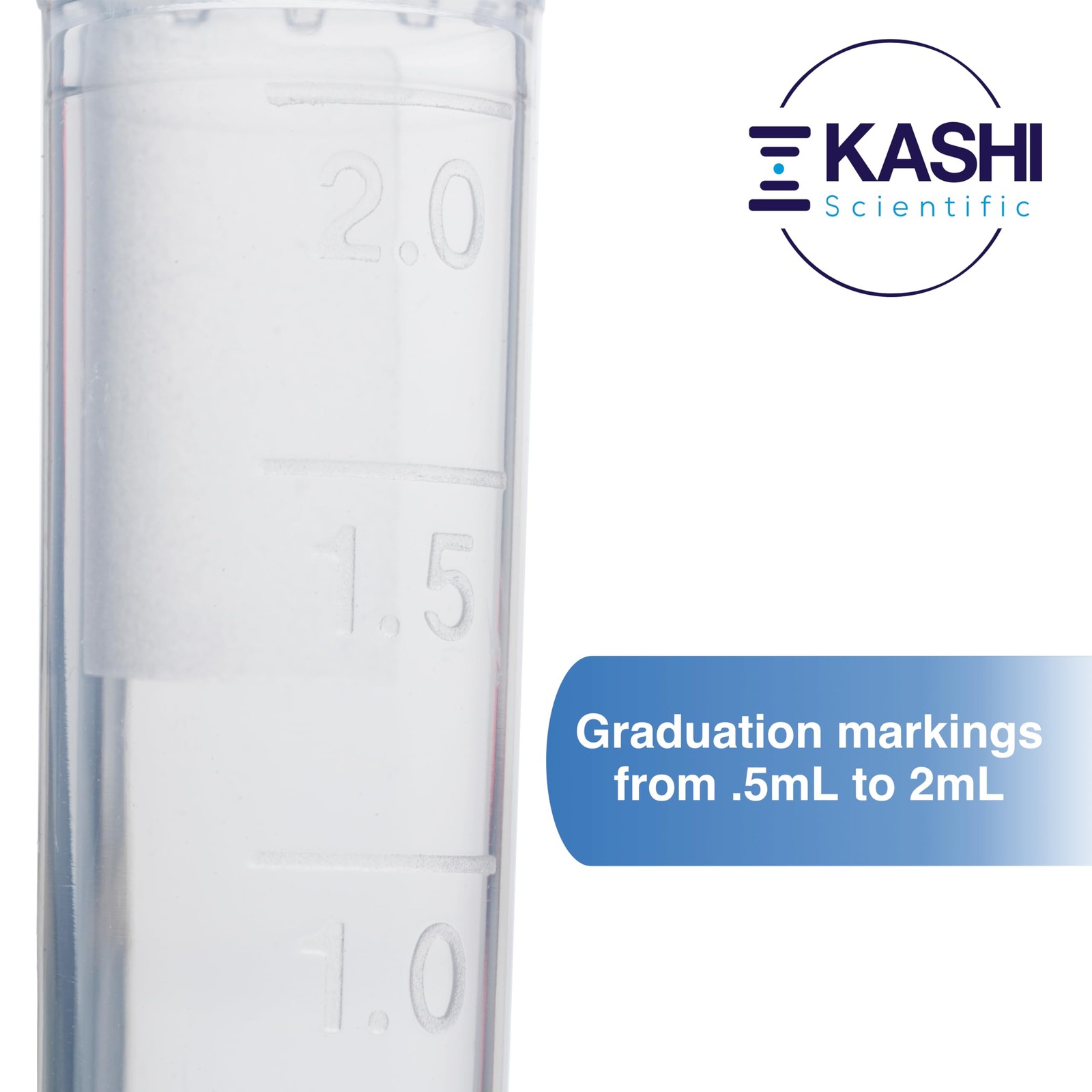 1000 PCS 2ml Clear Snap Cap Microcentrifuge Tube Graduated Lab Polypropylene