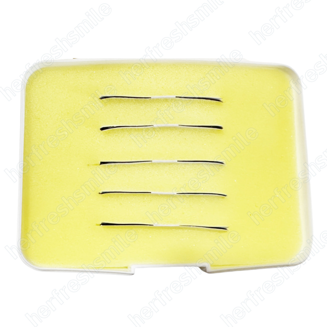 50Pcs Dental 10μm Metallic Articulating Film Strips Metal Shimstock Bite Films