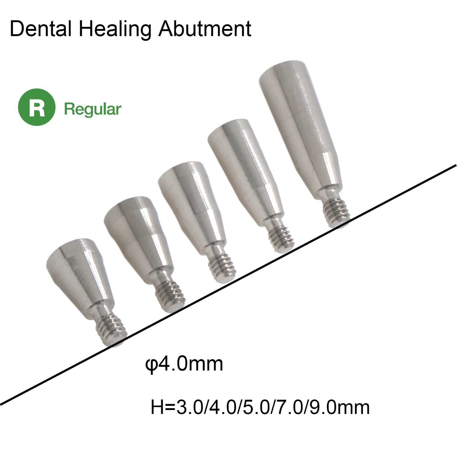 US Dental Healing Abutment Cap Cover Screw Fits DIO UF II Regular Hex Implants