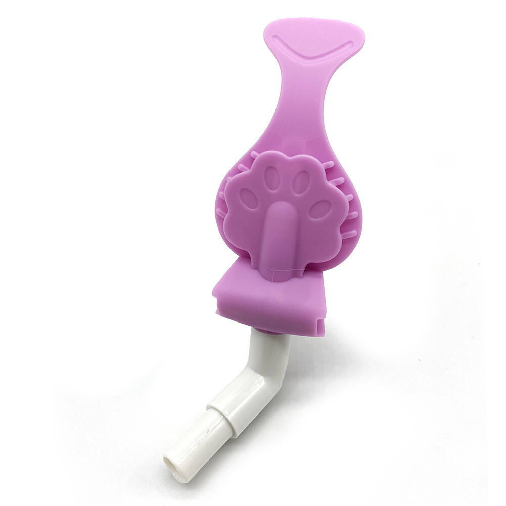 Dental Bite Block with Saliva Ejector Suction Tube Silicone Mouth/Lip Opener 2Pc