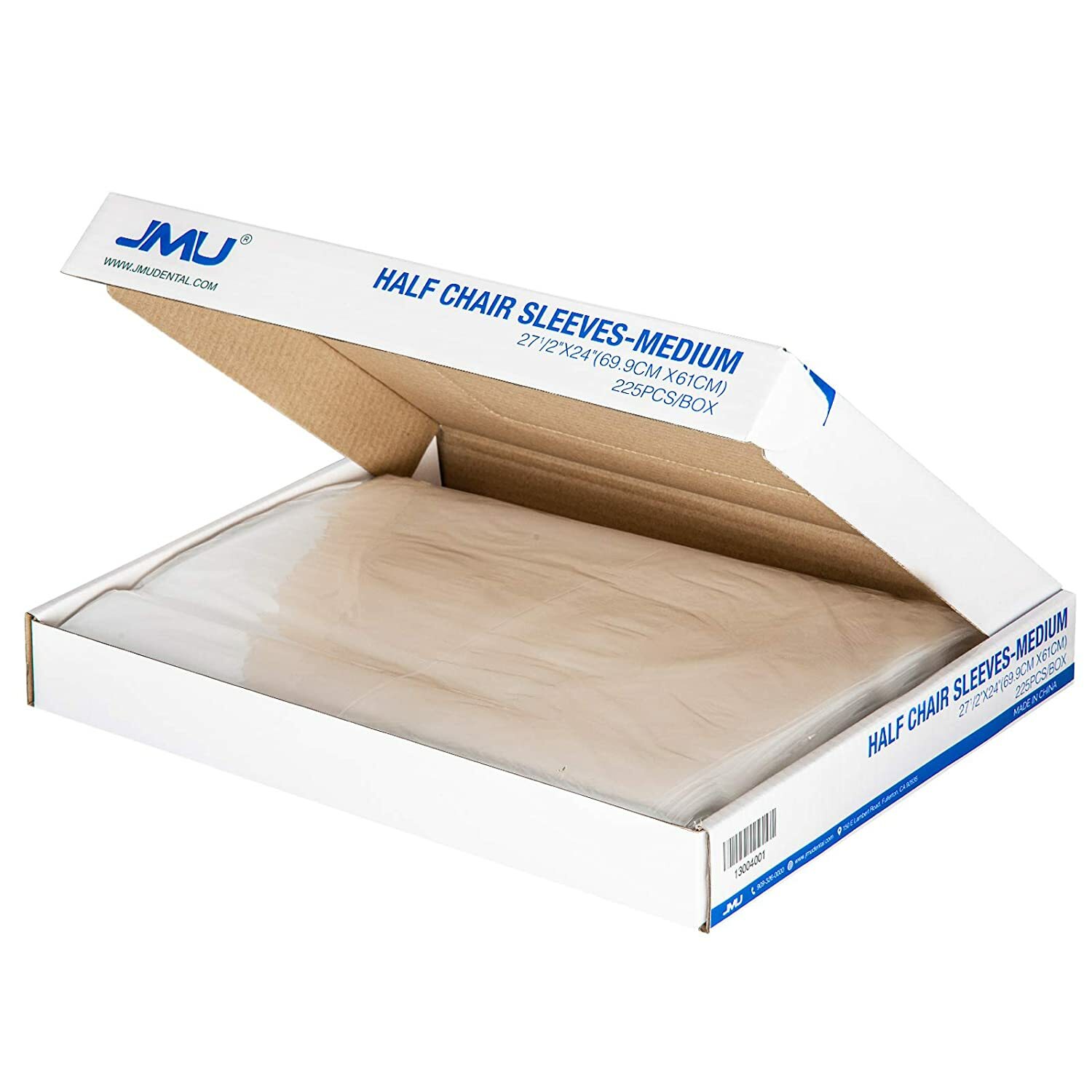 675Pcs/3Boxes JMU Dental Half Chair Cover Sleeves Size 27.5″ x 24″ inches
