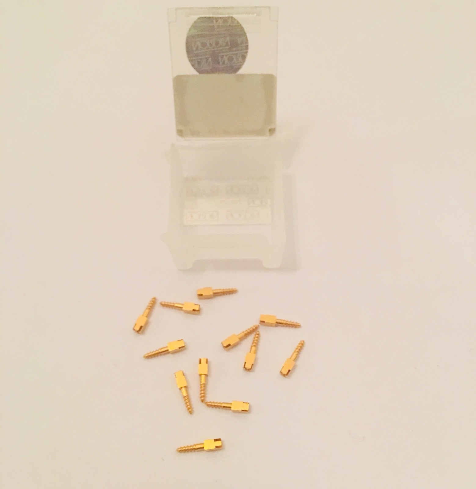 Dental Gold Plated Screw Posts Cross Head Dentatus type S2 12/kit NORDIN Brand