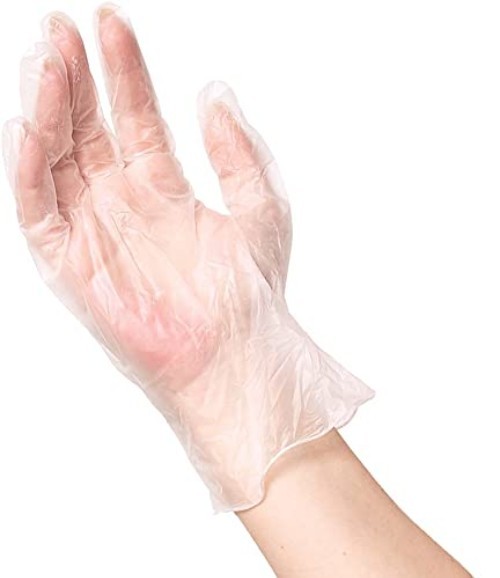 Disposable Medium Vinyl Gloves – 100-Count, Industrial Grade Clear, Food Safe