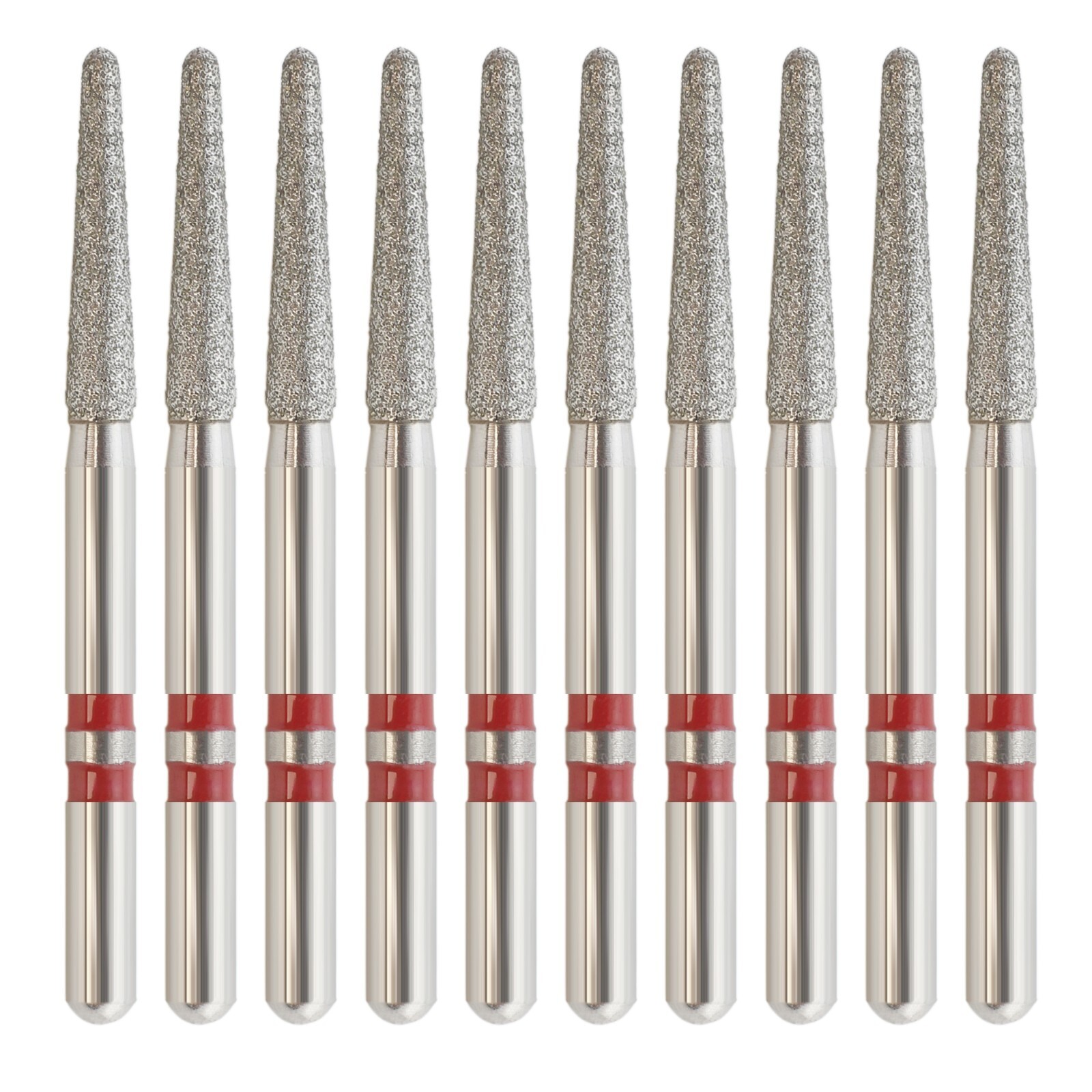 Dental Diamond Burs Zirconia Cutting Bur Z856/016F Round End Taper Fine Grit FG