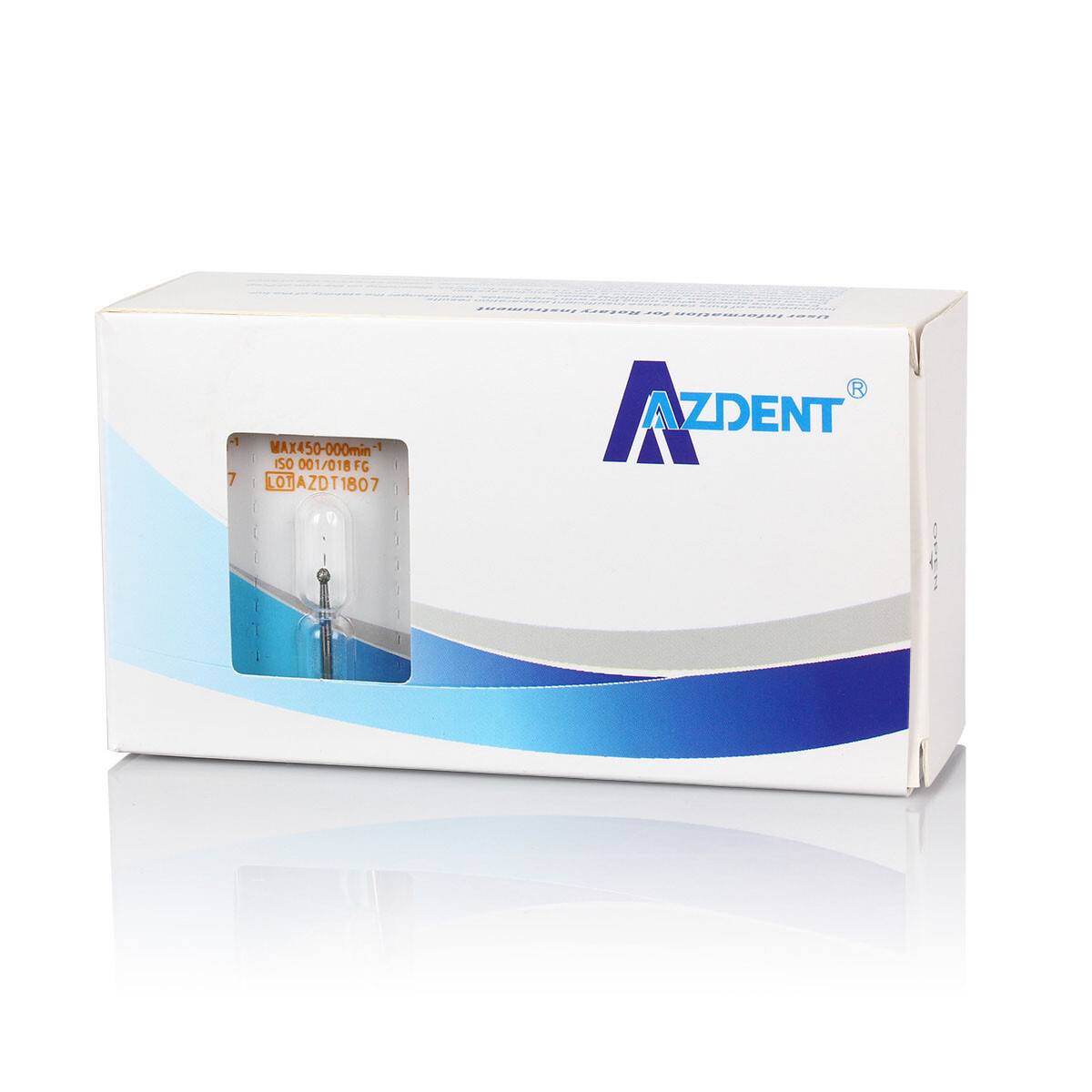 1000pcs/200Box AZDENT Dental Diamond Burs For High Speed Handpiece Friction Grip