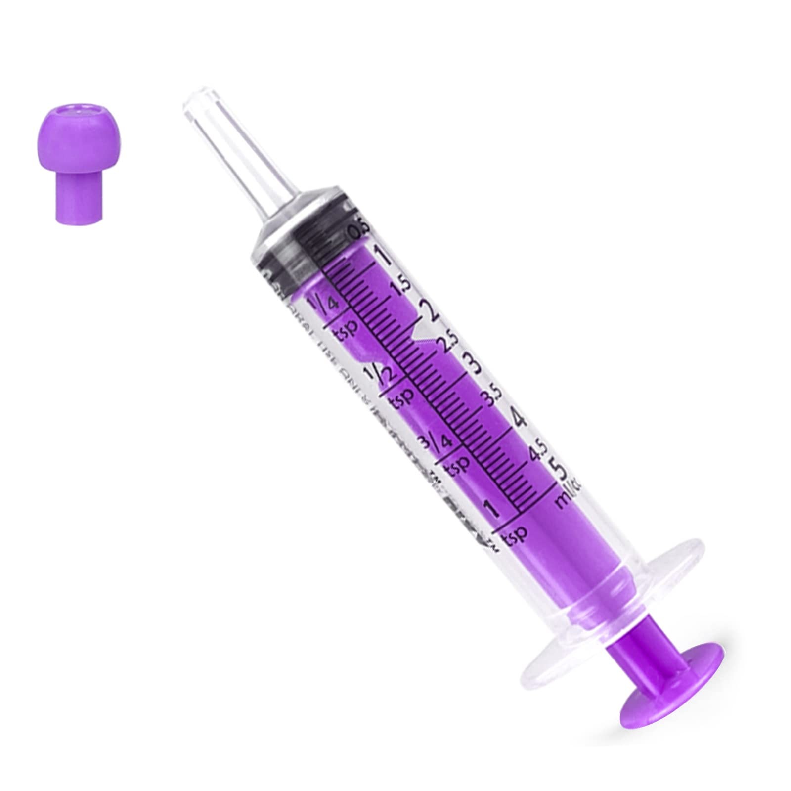 Jiayoushot Plastic Syringe Cap Individually Packge Sealedliquid Measuring