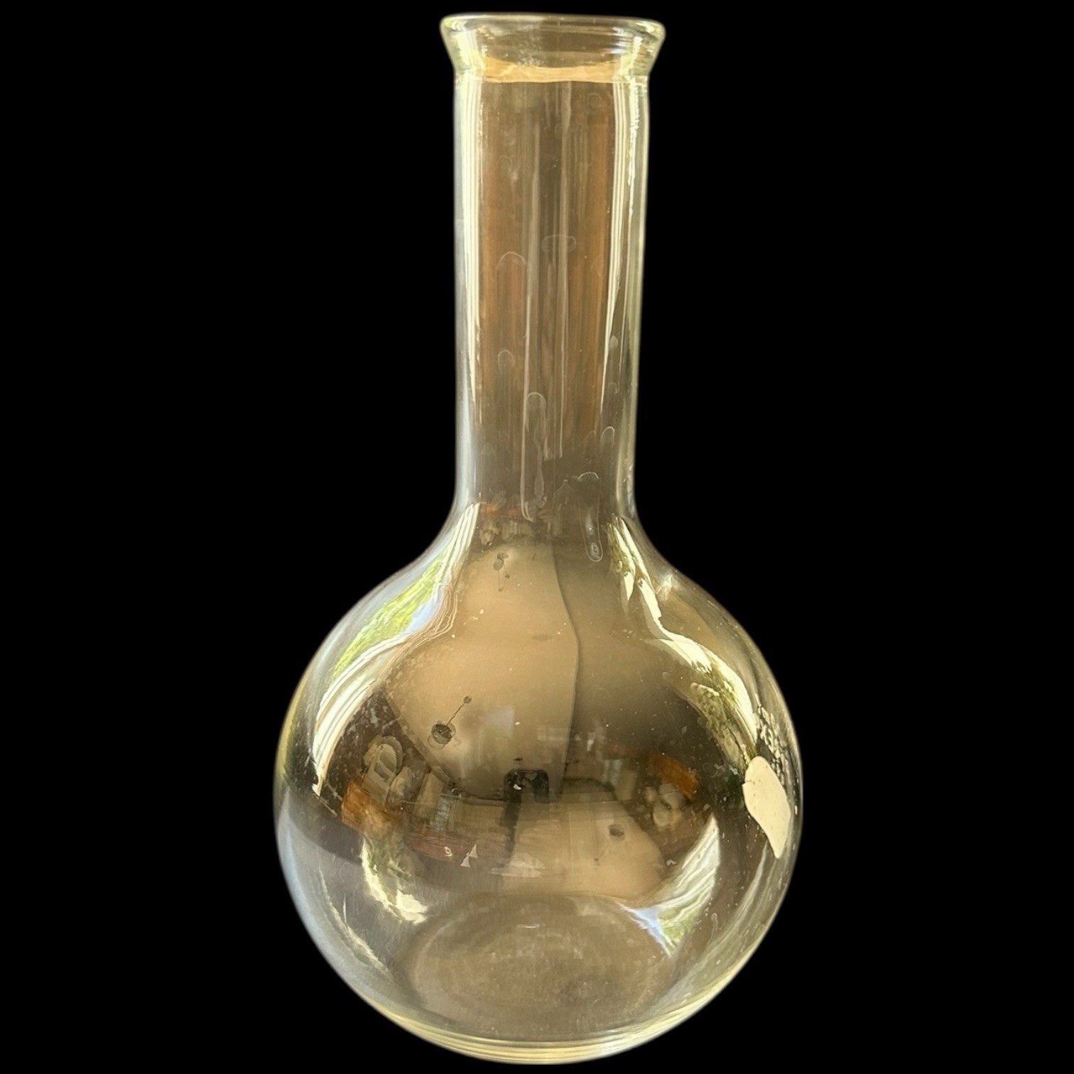 Pyrex Beaker 500mL Neck Round Distill Flask Science Home School College Flat 7″