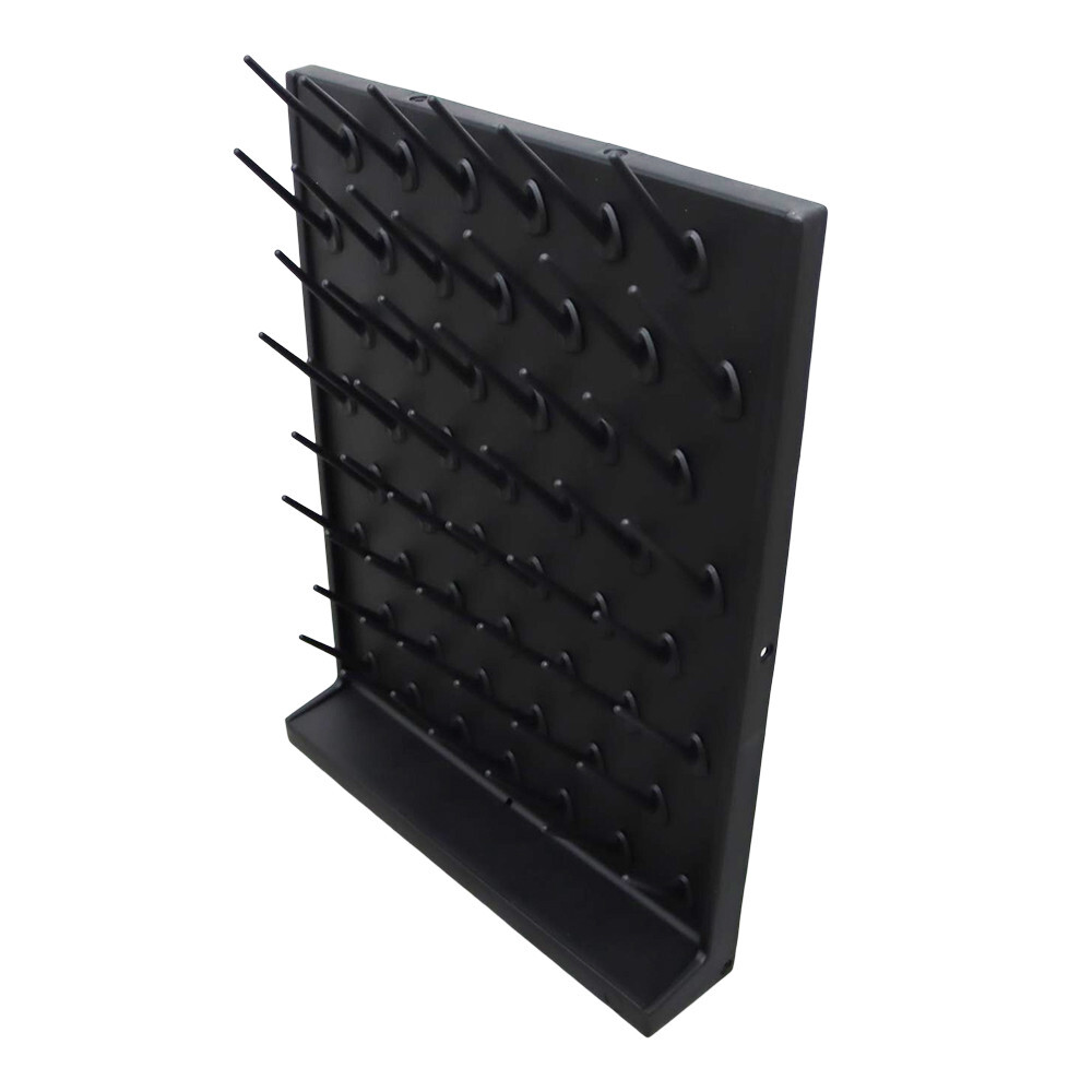 52-Pegs PP Drying Rack Single Side Cleaning Board for Test Tubes Flasks Draining