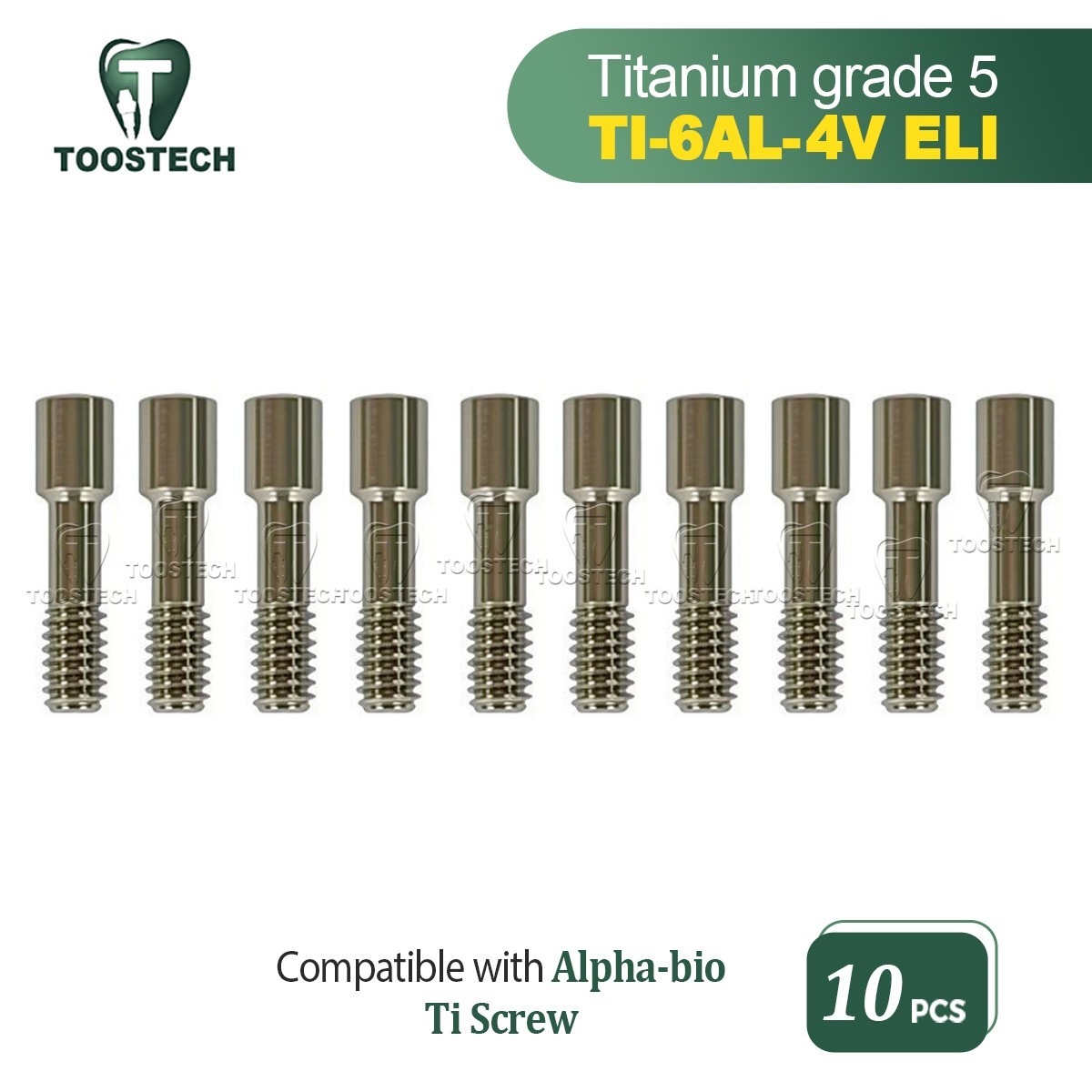 10pcs Titanium connection screw Ti abutment screw compatible with Alpha-bio SP
