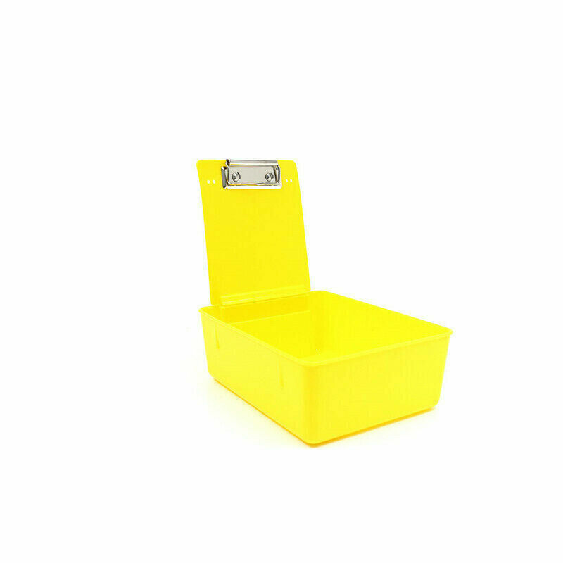 Dental Laboratory Plastic Working Case Stainless-Steel Pan Tray With Clip Holder