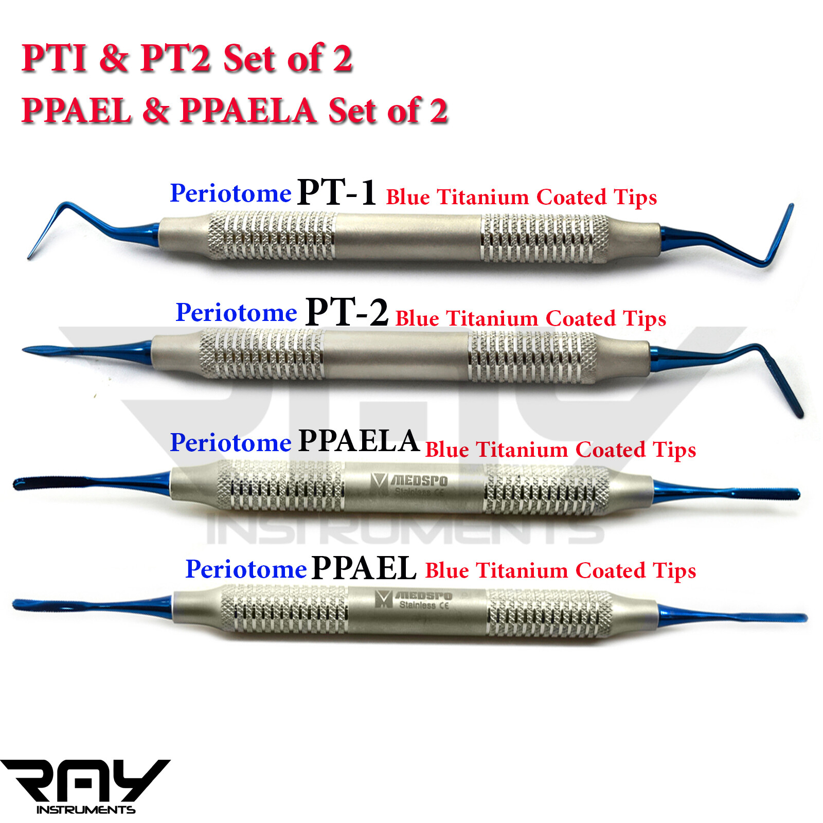 Periotome Periodontal ligament Micro Serrated Tips Root Canal Root Elevation Lab