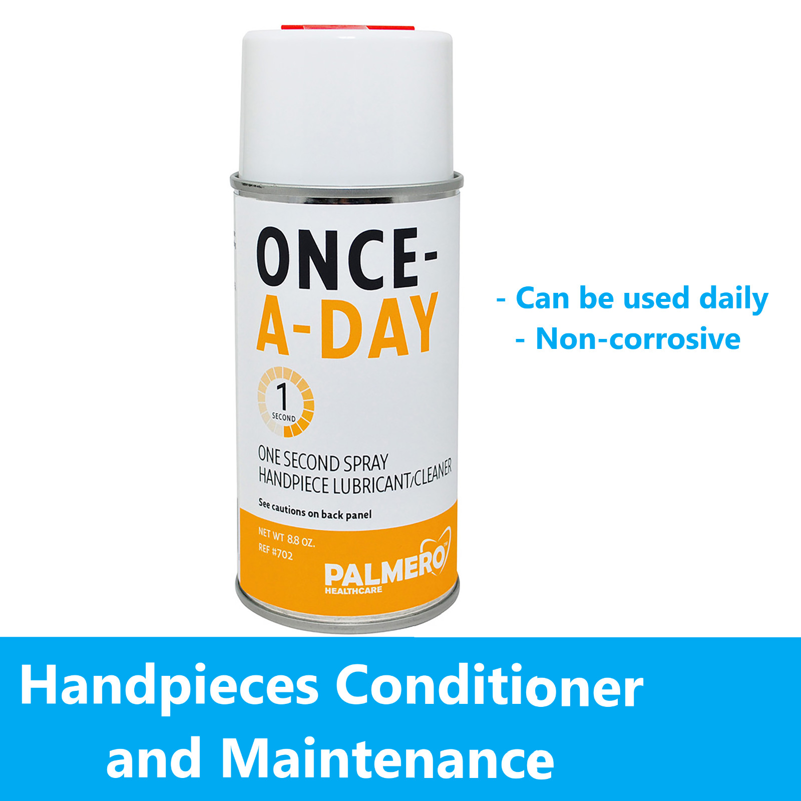 Dental PALMERO ONCE-A-DAY ONE SECOND SPRAY 8.8 oz. Can, Handpiece Lubricant
