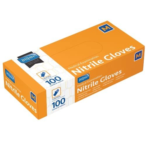Cobalt Blue Nitrile Disposable Gloves | 4.5 Nitrile Safety Medical Exam Cooki…