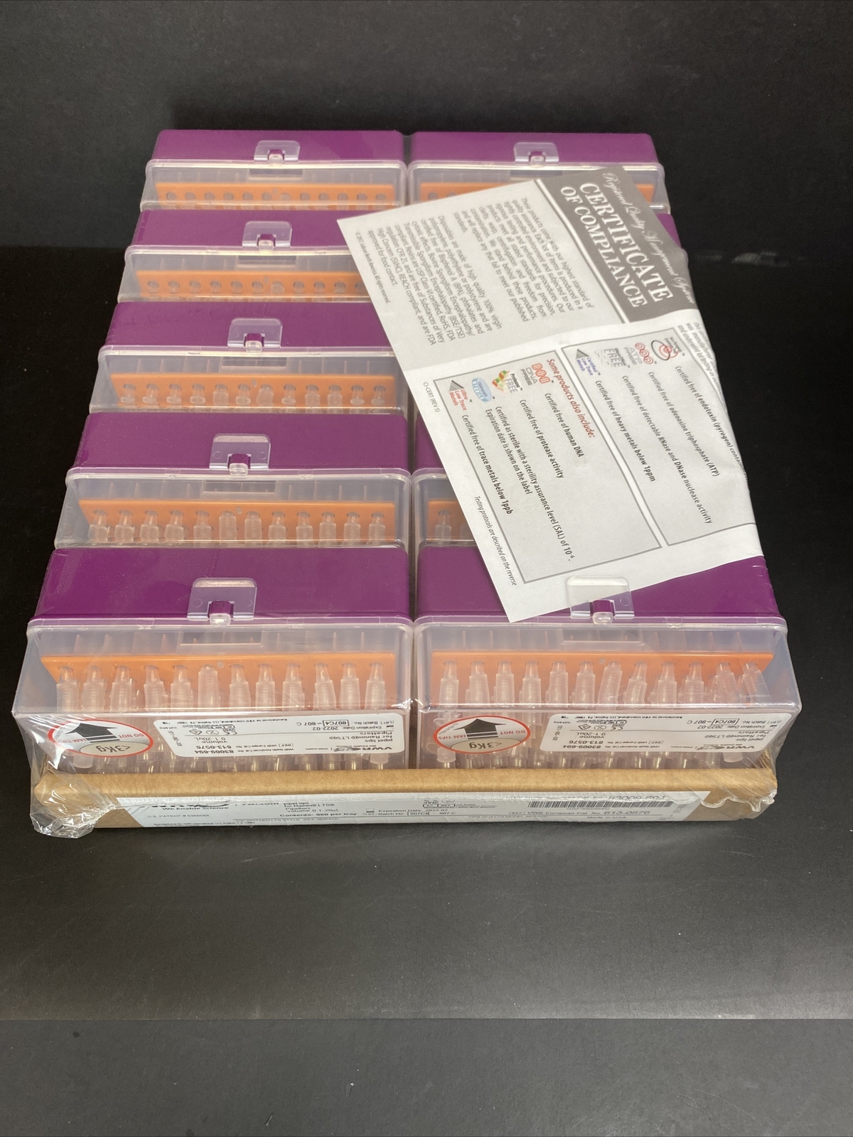 VWR Pipette Tips 20 ul for Rainin LTS 20 Racks with 96 Tips Each