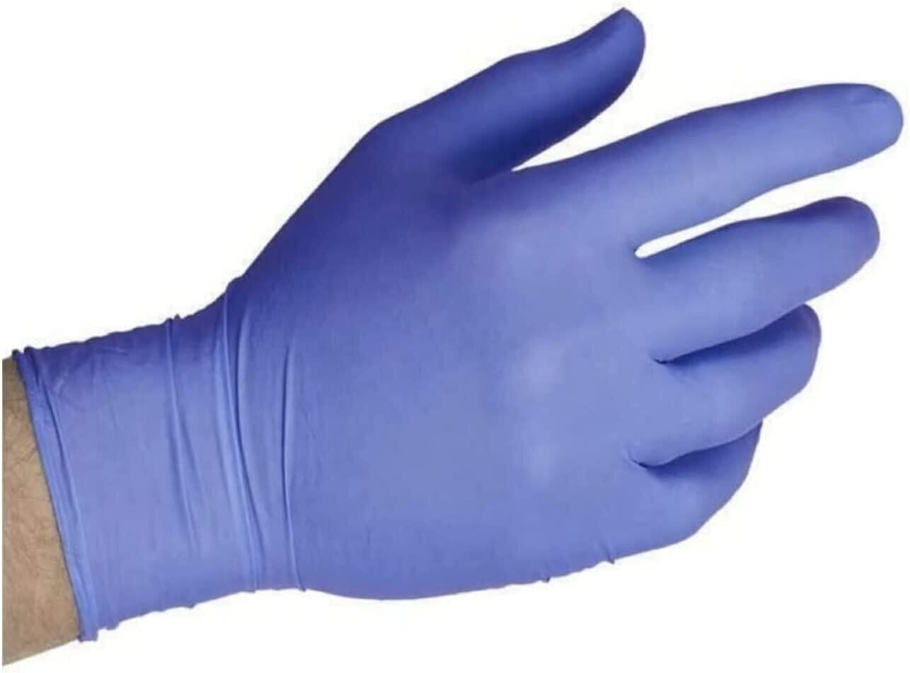 SYSCO HIGH PERFORMANCE NITRILE (Size Medium) BLUE GLOVES 1 /100 CT POWDER FREE