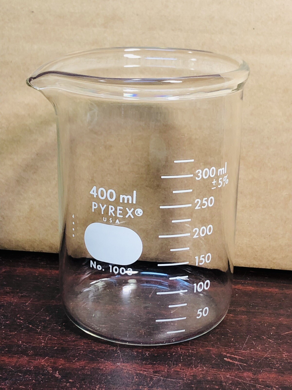 Beaker Corning Pyrex Glass 400mL Heavy Duty Graduated Beaker 1003-400