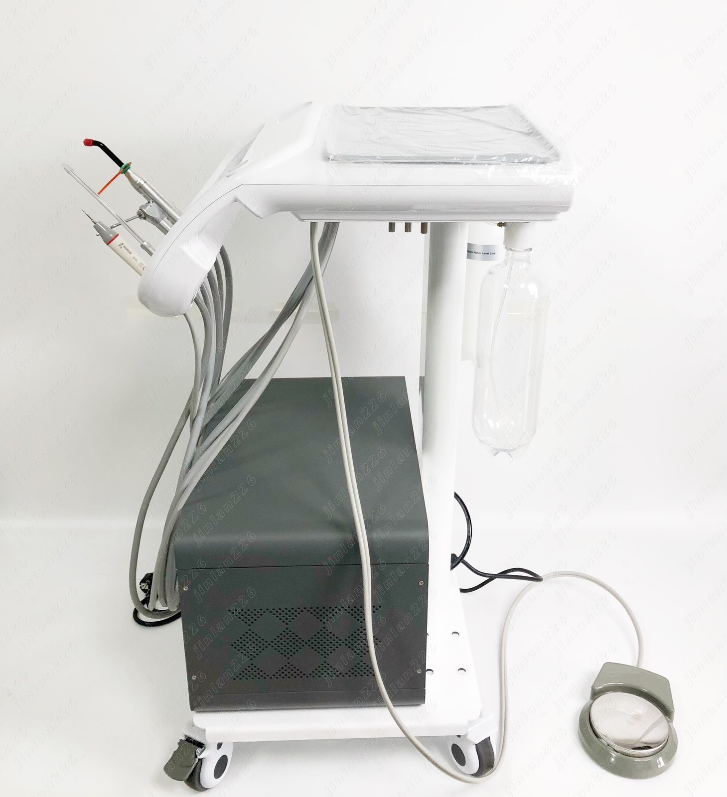 Portable Dental Delivery Unit Suction Air Compressor Cart
