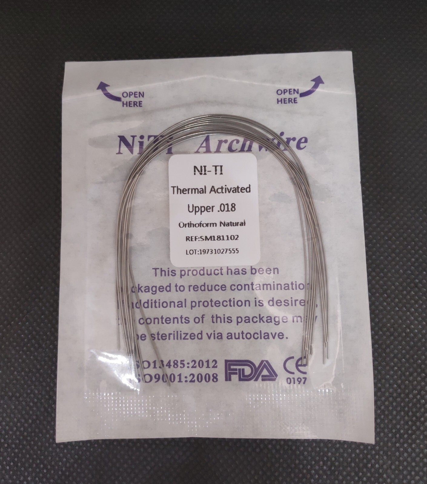 10Pcs Dental Ortho Heat Thermal Activated/Super Niti/Stainless Steel Arch Wires