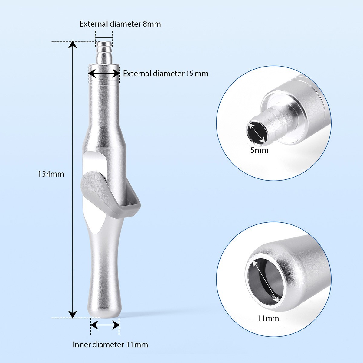 Dental Saliva Ejector Suction Tips Adaptor Valve HVE/SE Universal Strong/Weak