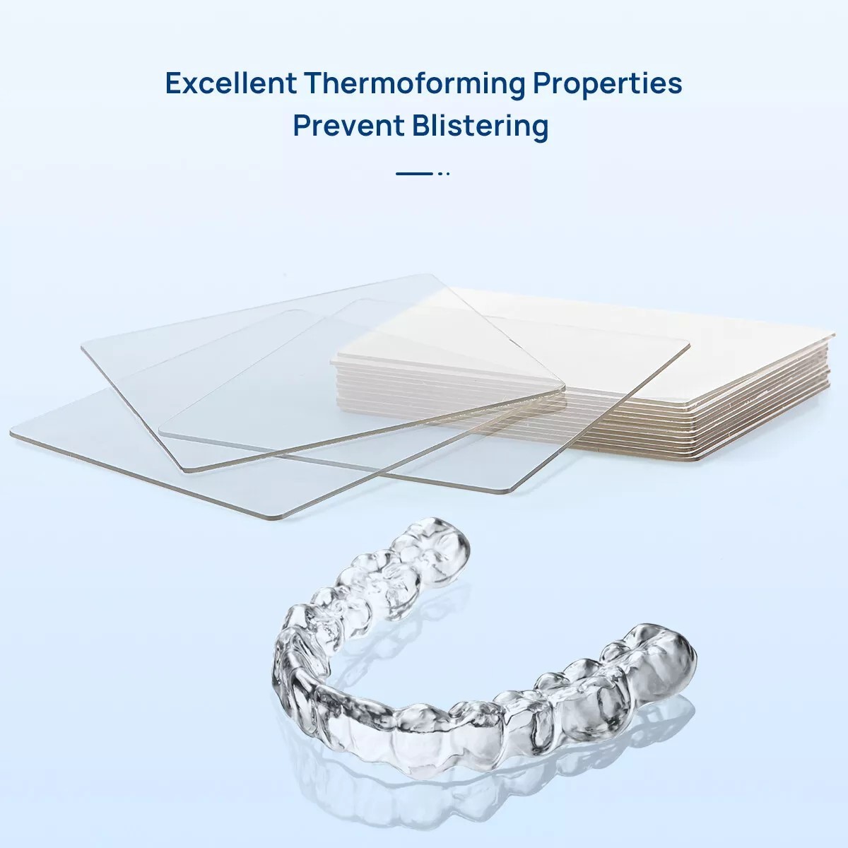 Dental Lab Splint Thermoforming Material For Vacuum Forming Hard 1.0/1.5/2.0mm