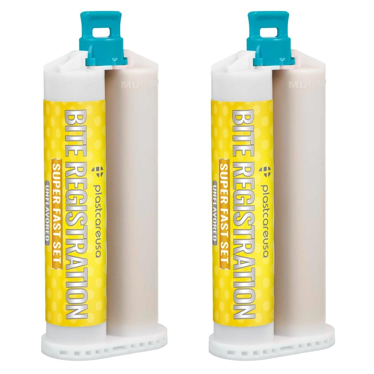 2 x 50ml VPS Bite Registration – Unflavored, Super Fast Set + 4 Tips