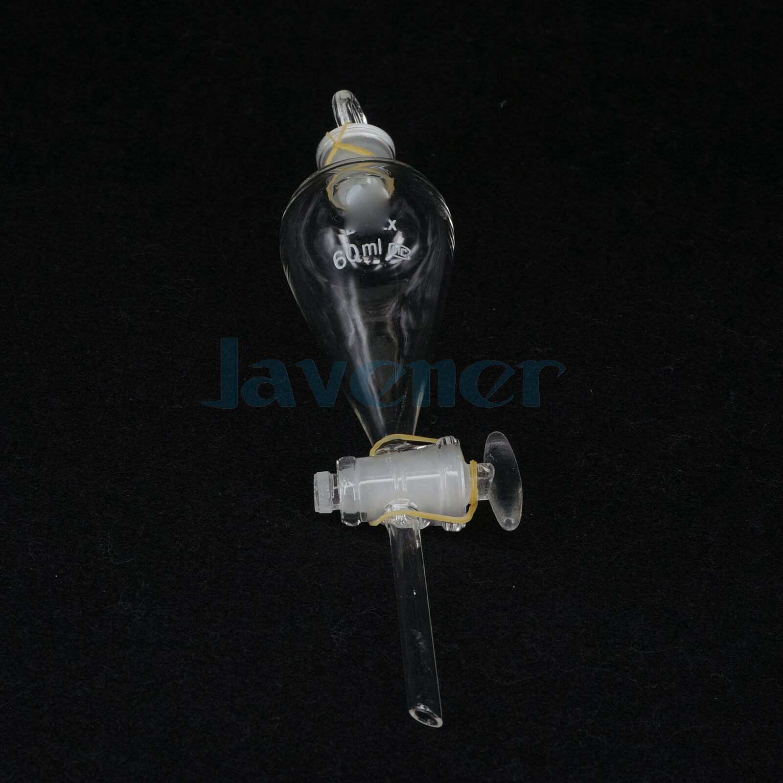 60/125/250/500ml Standard Stopper Pear Shaped Separatory Funnel & Glass Stopcock