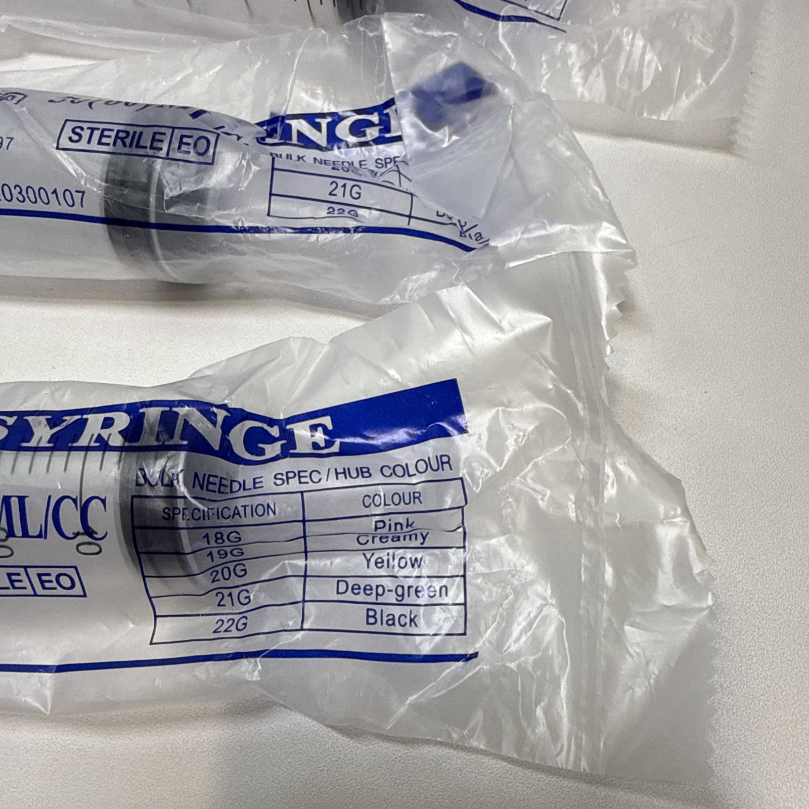 Sterilized Disposable Syringe Exp 2030 – 60ml 50cc 5 Pack
