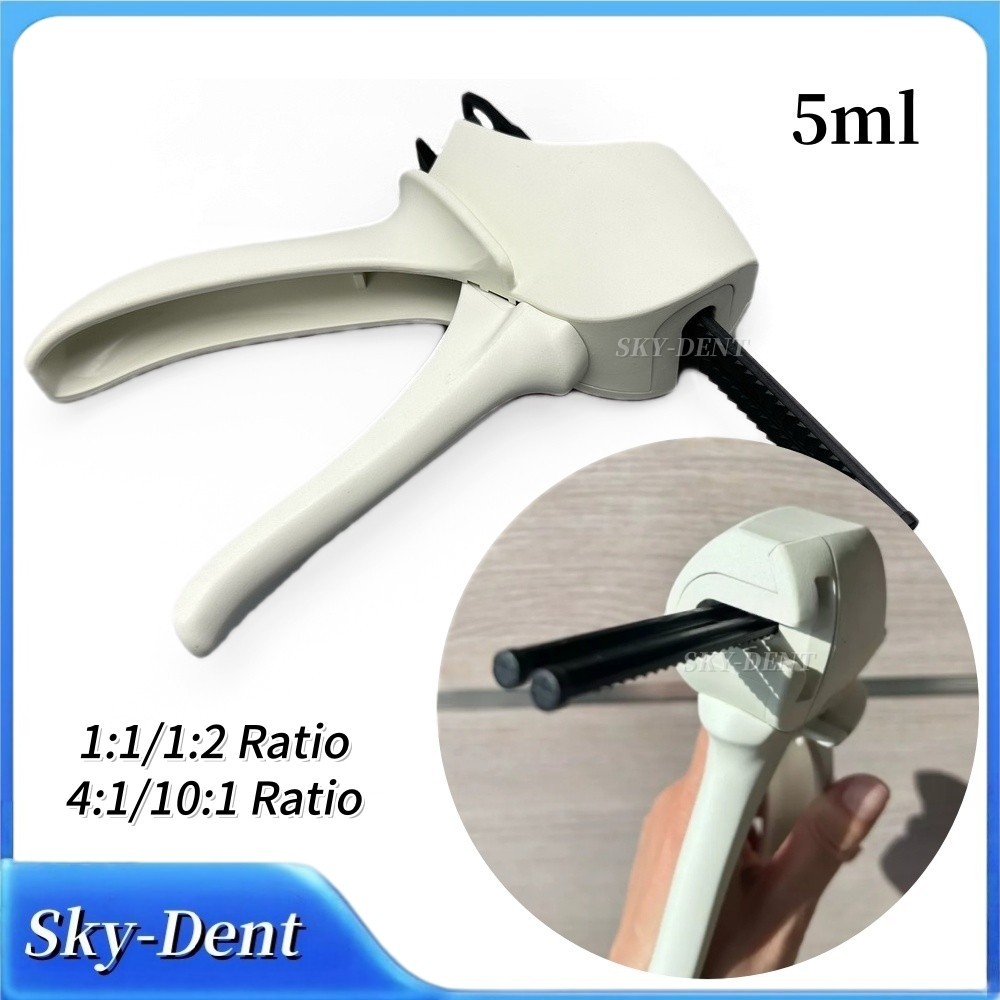 1:1/10:1 Ratio Dental Universal Impression Gun Automix Cement Dispensing Gun 5ml