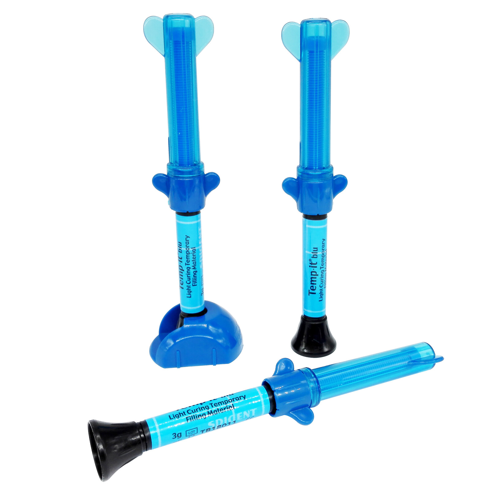 Dental Spident Temp It Light-curing Temporary Filling Material 3x3g Syringes