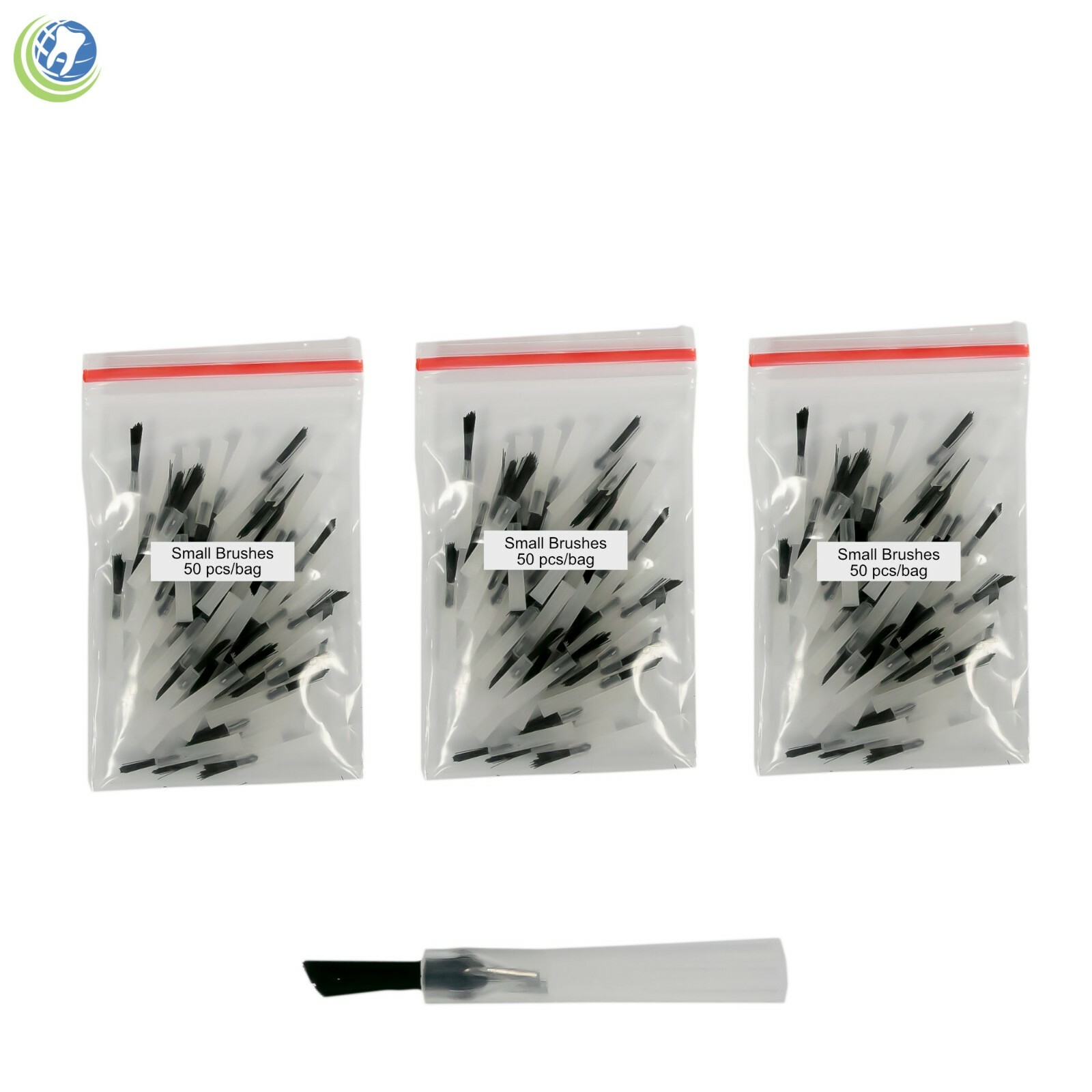 3 X 50 Dental Applicator Brush Tips Composites Bonding Pit & Fissure Sealant