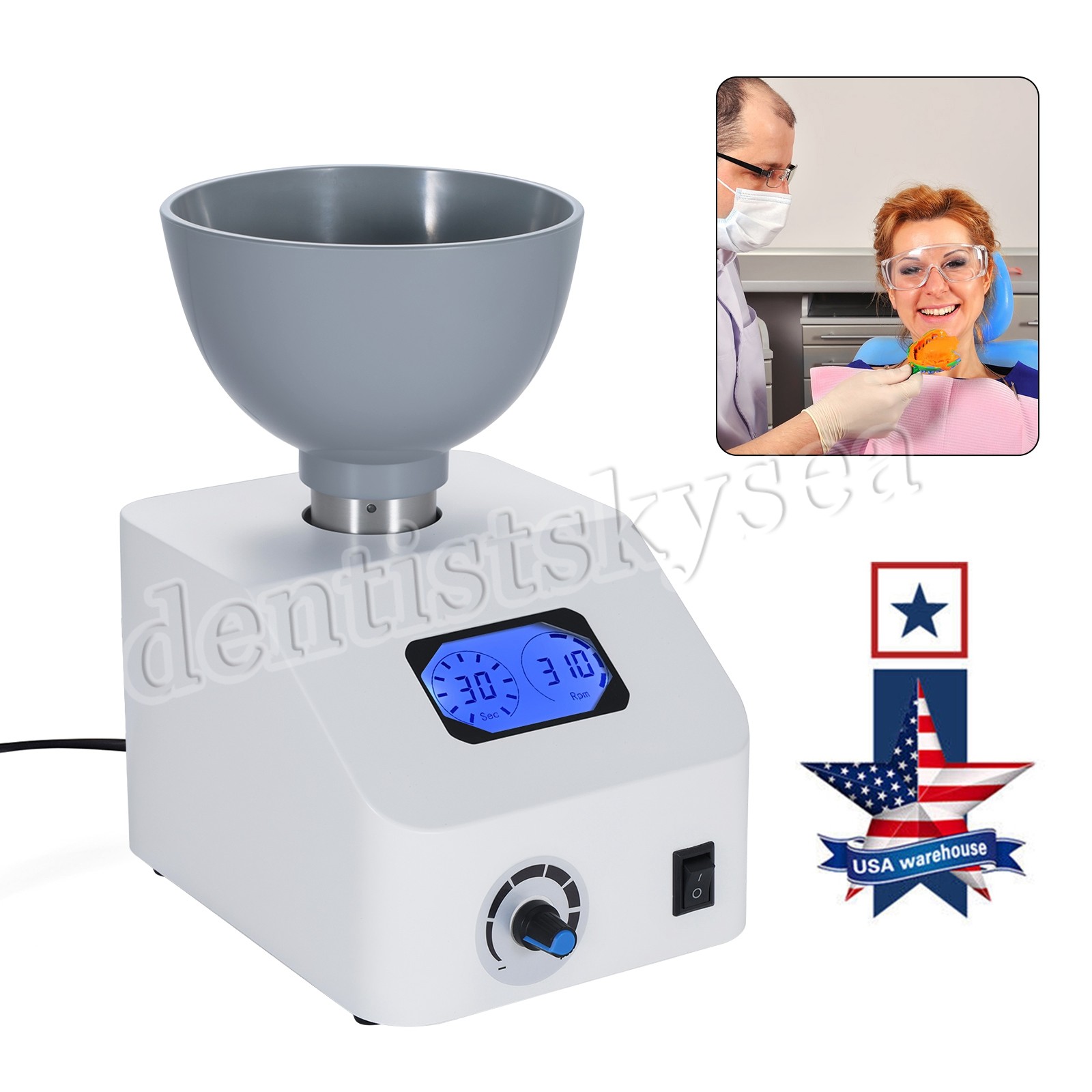 Dental Lab Alginate Die Alginate Mixer Speed Variable Stone Mixer Machine