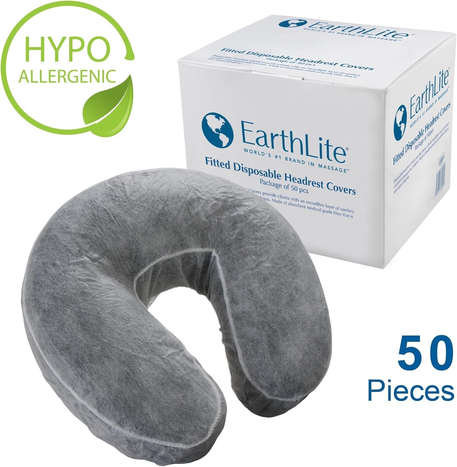 EarthLite Fitted Disposable Face Cradle Covers – 50-Count Hypoallergenic Comfort