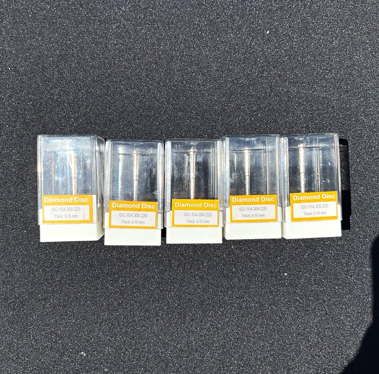 Lot of 5 Diamond Disc ISO.104.358.220 0.15mm HP Shank Dental Lab