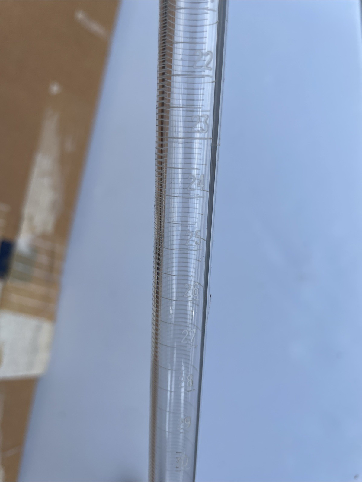 Burette 50ml Borosilicate Glass Pyrex Corning Lab Liquid Dispensing Tube Vintage