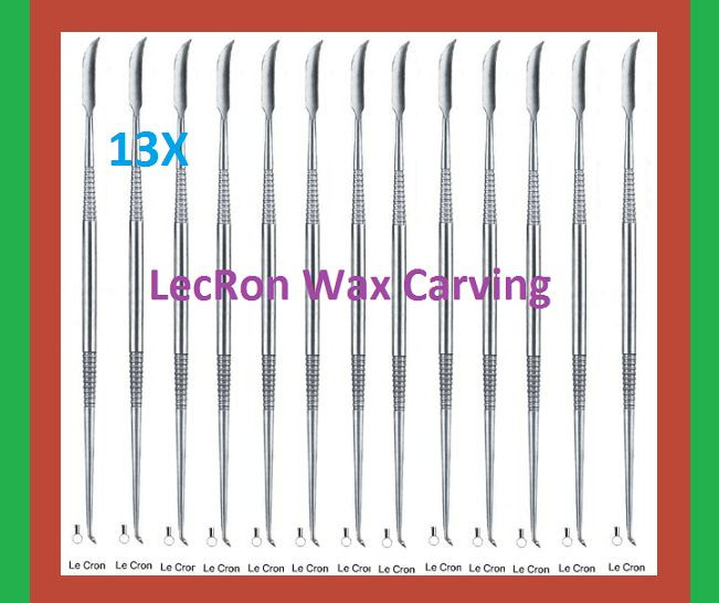 13X LecRon Wax Carvers Lab Instruments Amalgam Carving Dental Instruments