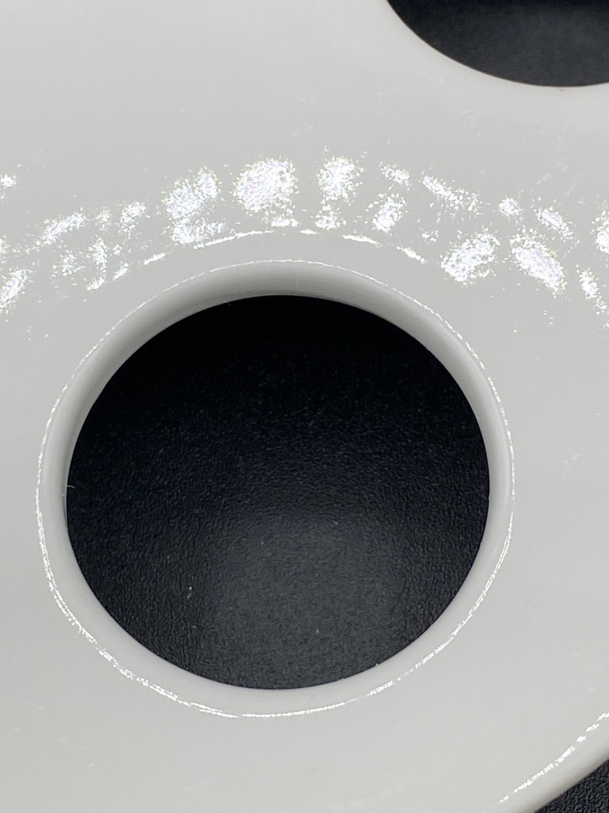 COORS COORSTEK Glazed Porcelain 142mm Diameter 30mm Hole Desiccator Plate 60446