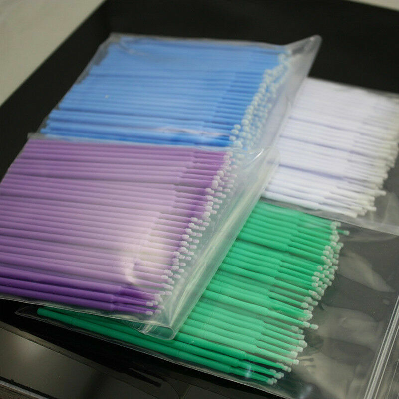 4 Packs Dental Disposable Micro Applicators Micro Brushes L/M/S/XS 100 Pcs/pack