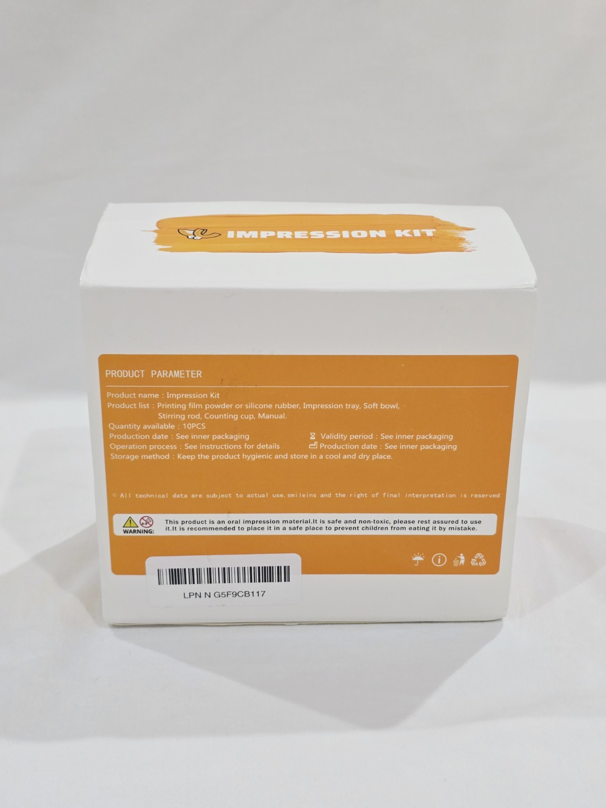 Initsmil Impression Kit 10 Pcs. Start Your Journey To A Perfect Smile