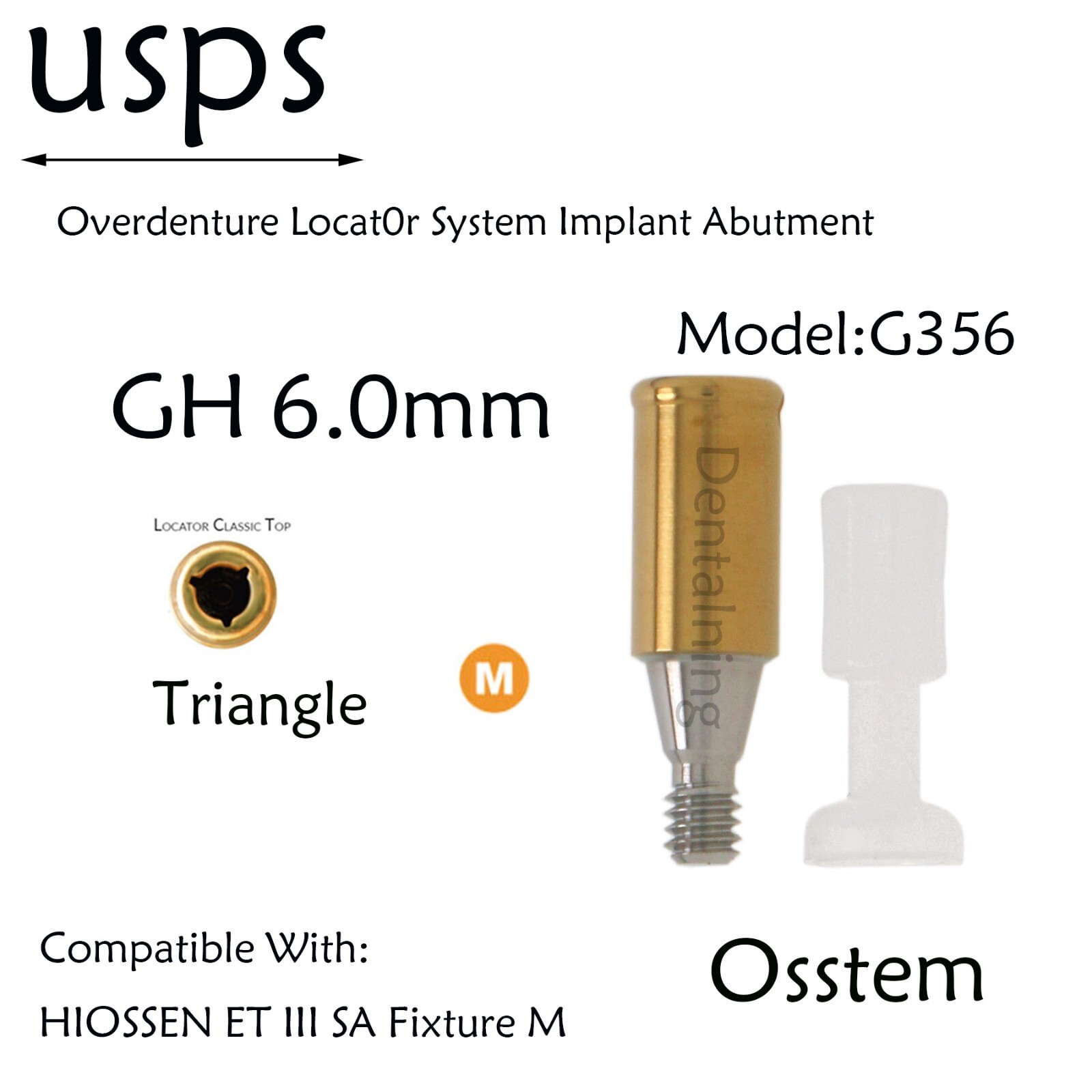 US HIOSSEN ET III SA/Osstem/DIO UF/Snucone Mini Locator Abutment For 1-6mm