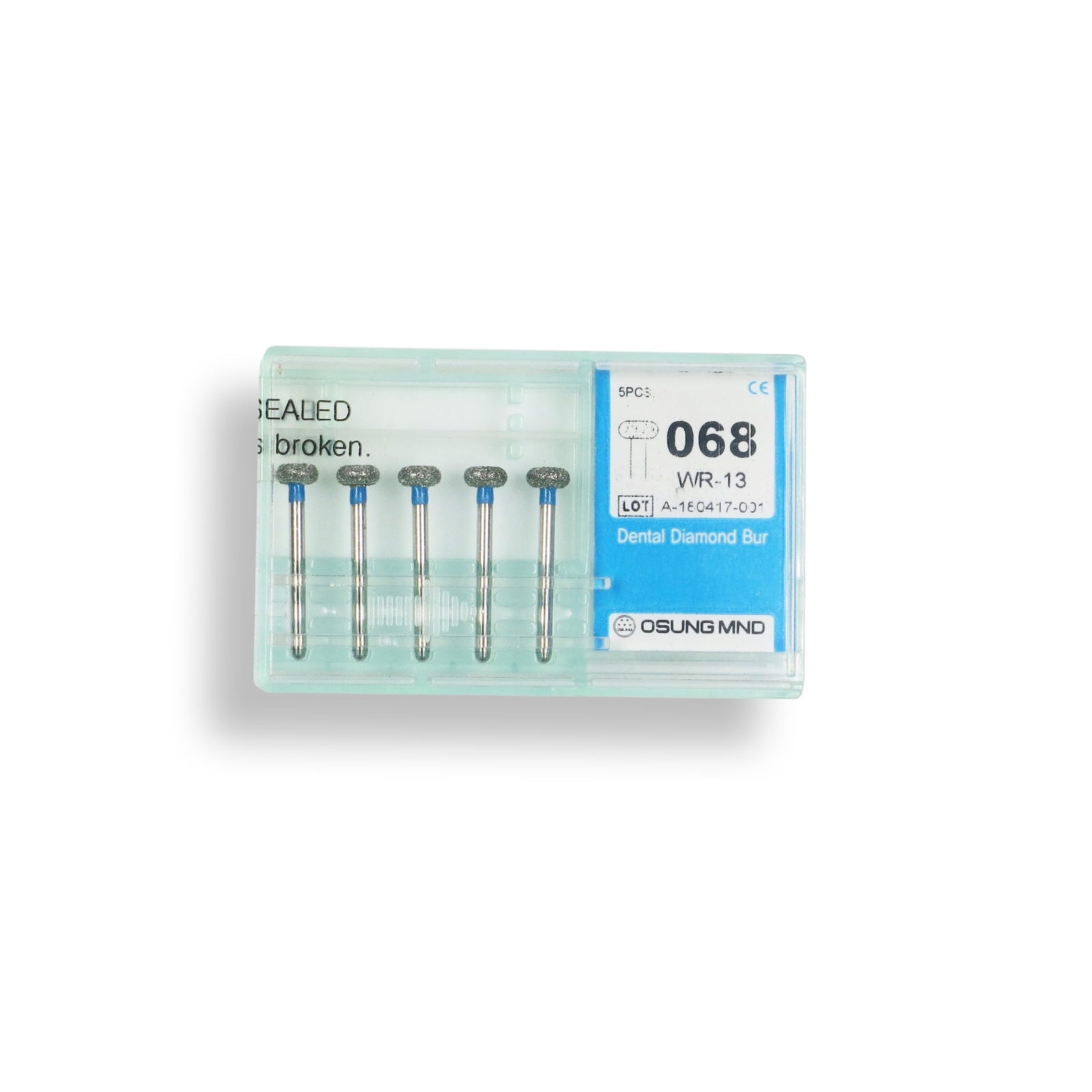 Wheel 4.2 mm Dia. Medium Grit Diamond Dental Bur 25 Pcs. 068.42M1