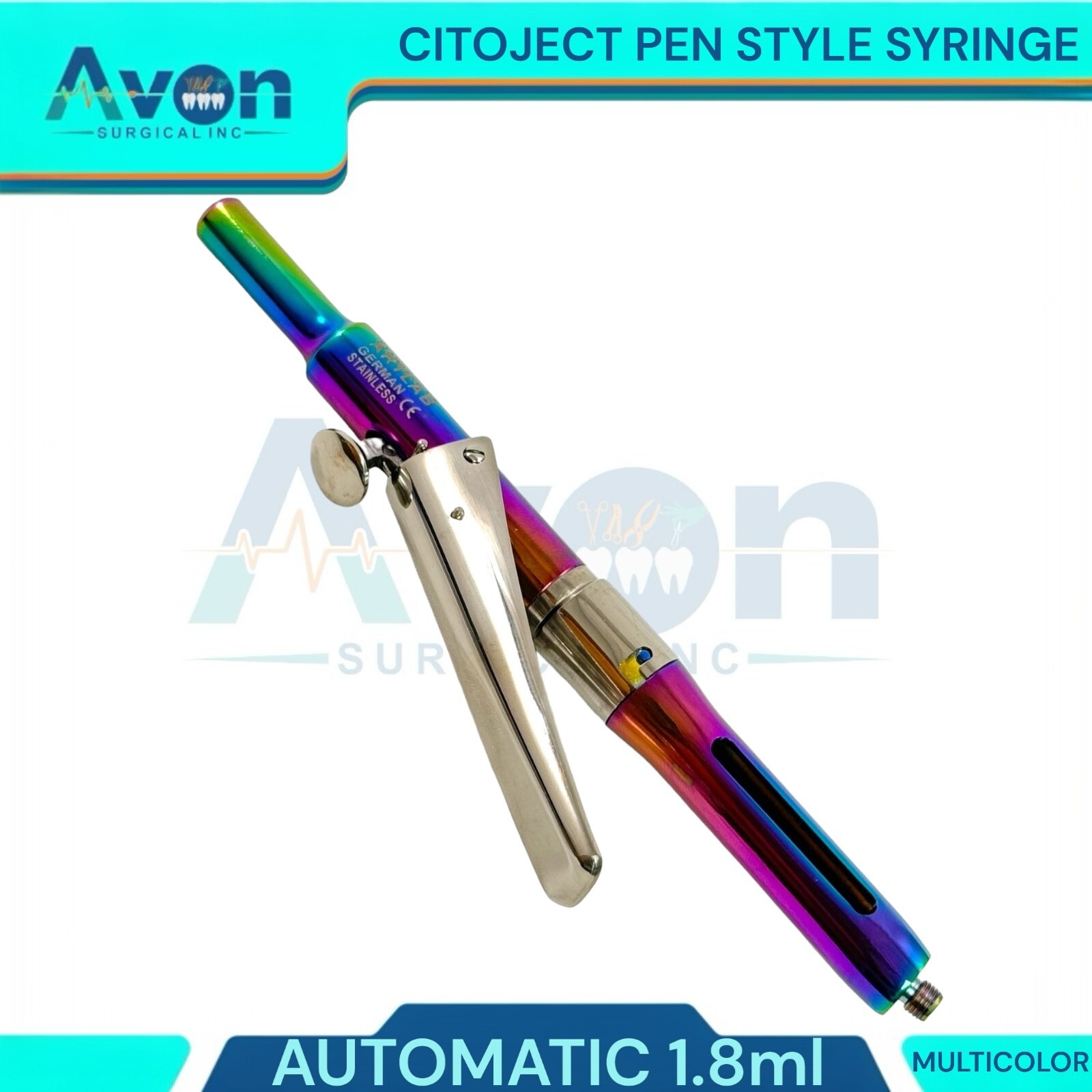 1 Ea Automatic Dosage Citoject Pen Syringe, 1.8mL, Multicolor – Dental Tools