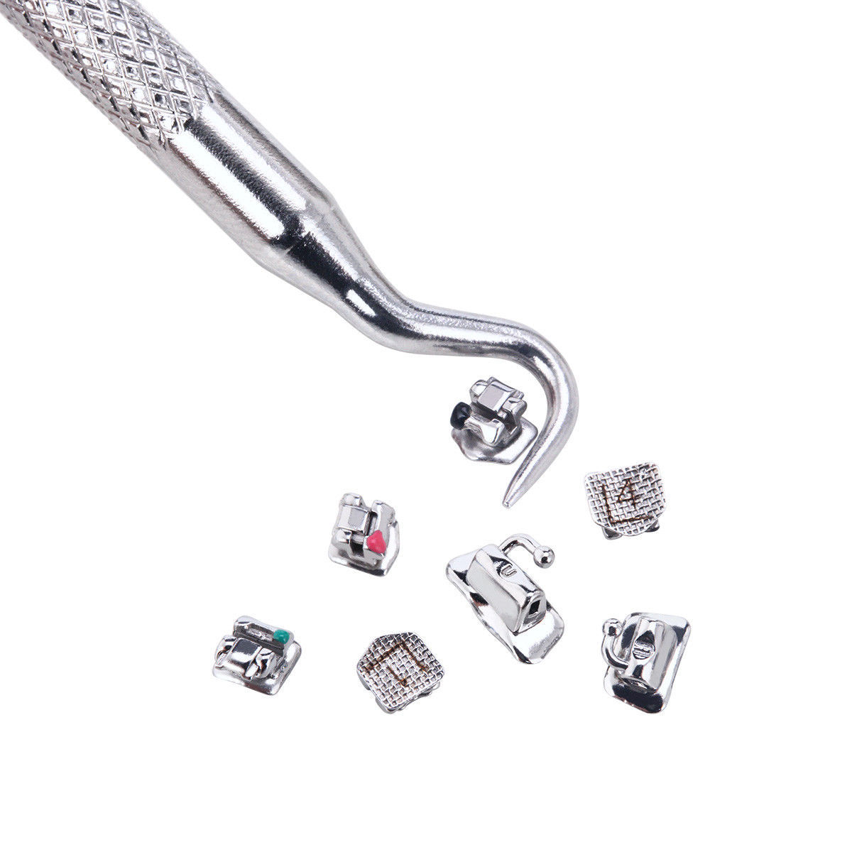 Dental Orthodontic Self-Ligating Bracket Roth/MBT 022 Movable Hook & Buccal Tube
